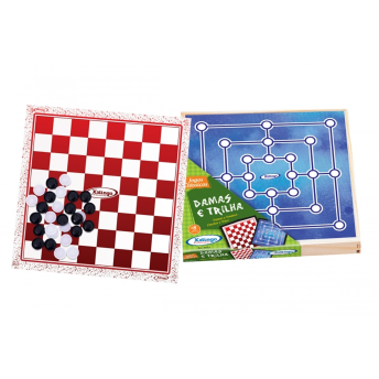 Jogo Damas e Trilha - Xalingo