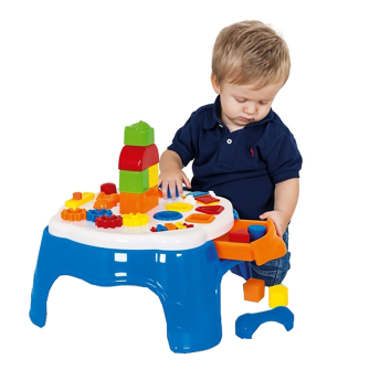 Mesa de Atividades Didáticas - Play Time - Azul - Cotiplás