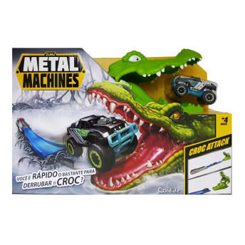 Pista Metal Machines Croc Attack Crocodilo - Candide 