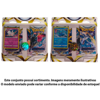Jogo de Cartas Pokémon - Blister Quadruplo - EE - Tempestade Prateada - Sortido - Copag