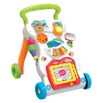 Andador 2 em 1 - Branco - Multiatividades Baby - Guta Guti - DM Toys