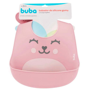 Babador Infantil - Pega Migalhas - Gumy - Rosa - Buba