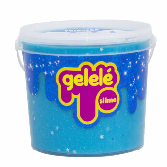 Balde de Massinha - Gelelé Slime Big - Princesa Azul - Doce Brinquedo