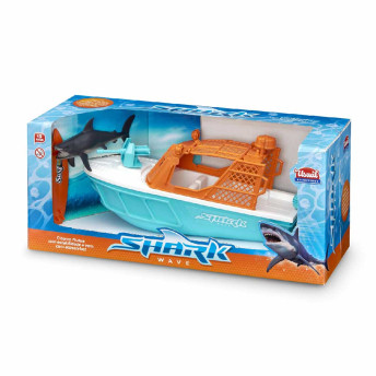 Barco com Acessórios - Shark Wave - Flutua na Água - Usual Brinquedos