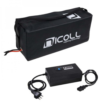 Bateria de Lítio ION Nicoll com Carregador - 48V - 13Ah - Ecovolts