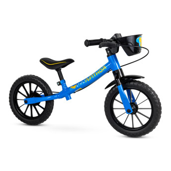 Bicicleta Infantil de Equilíbrio - Aro 12 - Balance Bike Dino Azul - Nathor