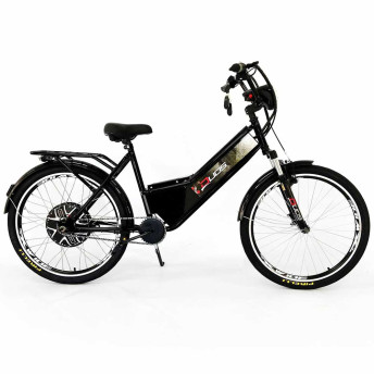 Bicicleta Elétrica - Aro 24 - Duos Confort - 800W Lithium - Preto - Duos Bike
