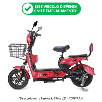 Bicicleta Elétrica - New Classic PAM - 500w - Vinho - Plug and Move