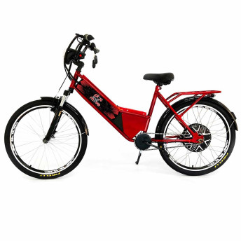 Bicicleta Elétrica - Street PAM - 800w 48v Lithium - Vermelha - Plug and Move