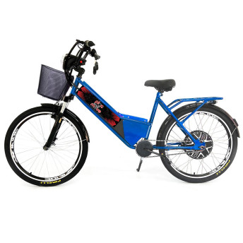 Bicicleta Elétrica - Street PAM - Cestinha - 800w 48v - Azul - Plug and Move