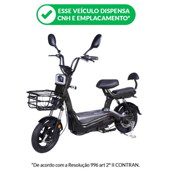 Bicicleta Elétrica - Super Sport PAM - 500w 48v 25Ah - Preta - Plug and Move