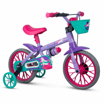Bicicleta Infantil com Rodinhas - Aro 12 - Cecizinha Uni - Nathor