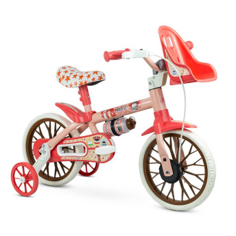 Bicicleta Infantil com Rodinhas - Aro 12 - Pets - Nathor
