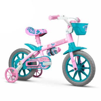 Bicicleta Infantil com Rodinhas - Aro 12 - Charm - Nathor