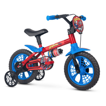 Bicicleta Infantil com Rodinhas - Aro 12 - Spiderman - Nathor