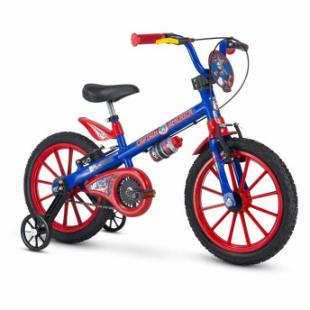 Bicicleta Infantil com Rodinhas - Aro 16 - Capitão América - Nathor