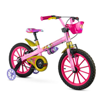 Bicicleta Infantil com Rodinhas - Aro 16 - Disney Princesas 2 - Nathor