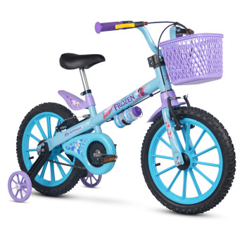 Bicicleta Infantil com Rodinhas - Aro 16 - Frozen - Nathor