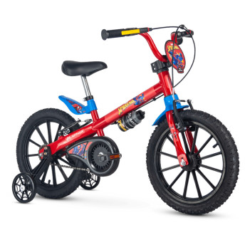 Bicicleta Infantil com Rodinhas - Aro 16 - Spiderman - Nathor
