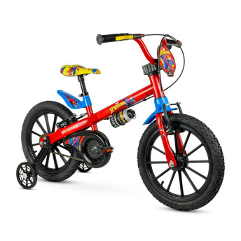 Bicicleta Infantil com Rodinhas - Aro 16 - Spiderman 2 - Nathor