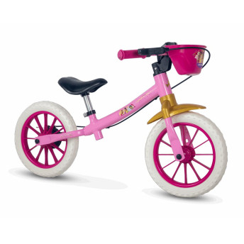 Bicicleta Infantil de Equilíbrio - Aro 12 - Balance Bike Princesas Disney - Nathor