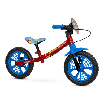 Bicicleta Infantil de Equilíbrio - Aro 12 - Balance Bike Marvel Spidey - Nathor
