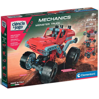 Blocos de Montar - Ciência e Jogo - Clementoni - Mechanics Monster Truck - Fun Divirta-se