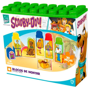 Blocos de Montar - Scooby-Doo - Turma - 30 peças - Super Toys