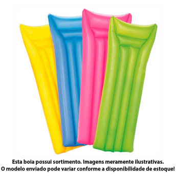 Boia Inflável - Colchão Bronzeador Liso - Sortido - INTEX