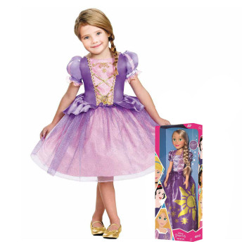 Boneca Rapunzel - Mini My Size - Princesas Disney - 55 cm - BabyBrink