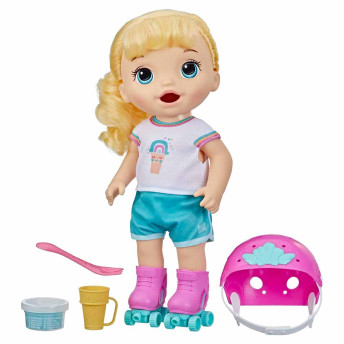 Boneca - Baby Alive - Roller Skate - Bebê Patinadora - Loira - Hasbro