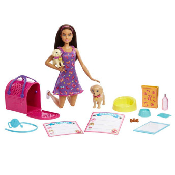 Boneca - Barbie Pets - Adota Cachorrinhos - Latina - Mattel