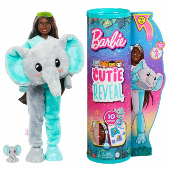 Boneca Articulada - Barbie Cutie Reveal - Selva - Elefante - Mattel