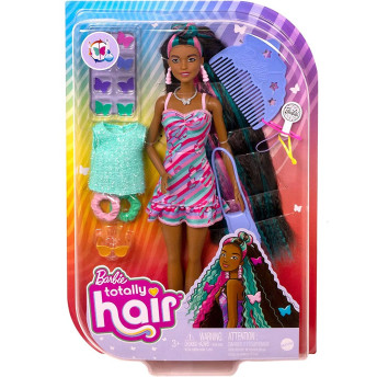 Boneca Articulada e Acessórios - Barbie Totally Hair - Borboleta - Mattel