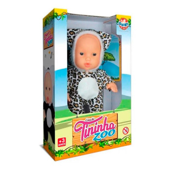 Boneca Bebê - 18 cm - Tininha Zoo - Onça - Sid-Nyl