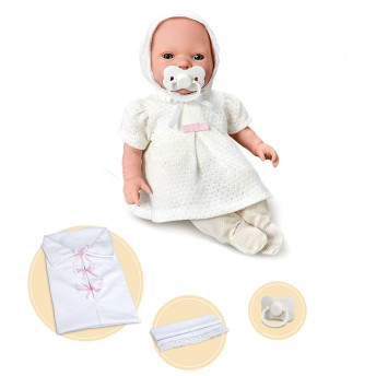 Boneca Bebê - Bebezinho Real - Batizado - Roma