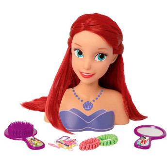 Boneca para Pentear - Styling Head - Princesas Disney - Busto Ariel - BabyBrink