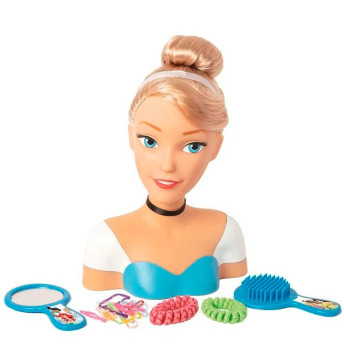 Boneca para Pentear - Styling Head - Princesas Disney - Busto Cinderela - BabyBrink