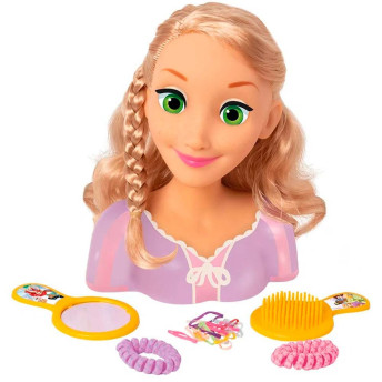 Boneca para Pentear - Styling Head - Princesas Disney - Busto Rapunzel - BabyBrink