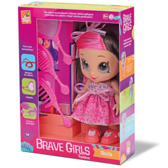 Boneca de Vinil - Brave Girls Fashion - Alexis - Bee Toys