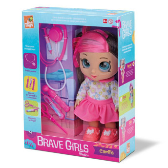 Boneca de Vinil - Brave Girls Médica - Camille - Bee Toys