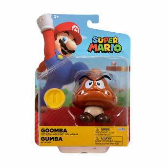 Boneco com Acessório - Super Mario - Goomba com Moeda - Candide