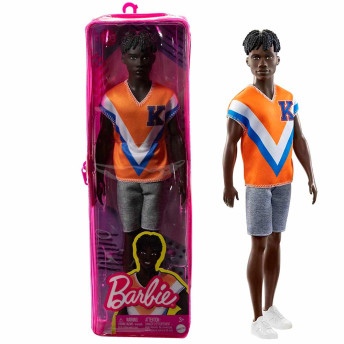Boneco com Estojo - Ken - Barbie Fashionistas - Camisa Esportiva - 203 - Mattel