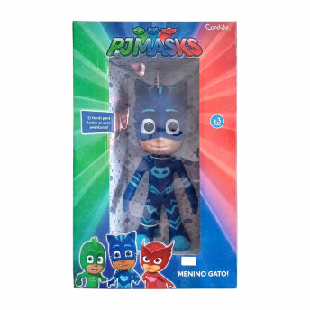 Boneco de Vinil - 40 cm - PJ Masks - Menino Gato - Candide