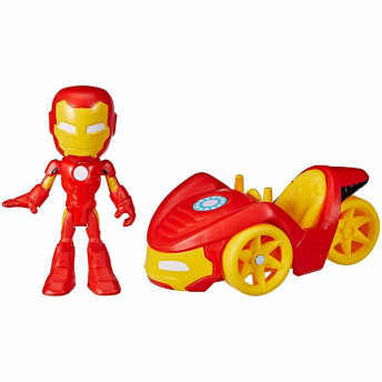 Boneco e Veículo - Spidey and His Amazing Friends - Corredor de Ferro - Hasbro