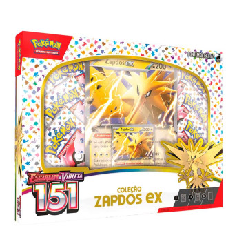Box de Cartas - Pokémon - EV 151 - Zapdos Ex - Copag