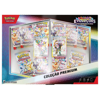Box de Cartas - Pokémon Evoluções Prismáticas - Premium - Copag