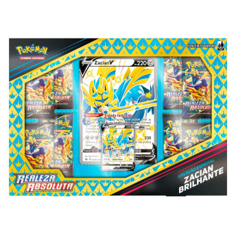 Box de Cartas - Pokémon RA - Brilhante - Zacian V - Copag