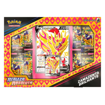 Box de Cartas - Pokémon RA - Brilhante - Zamazenta V - Copag