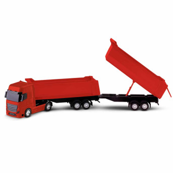 Caminhão Caçamba Dupla - Petroleum - Vermelho - Roma